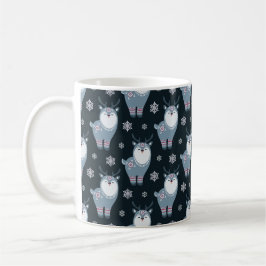VINTER BLÅ & VIT SEMESTER RENAR KAFFEMUGG