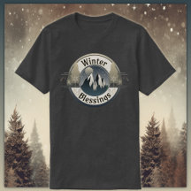 Vinter Blessings Mountains och Star Light Badge