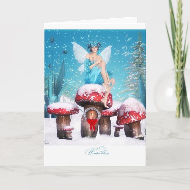 Vinter blues helgkort (Framsida)