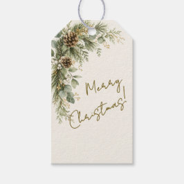 Vinter Botanica God Jul Tall & Kotte Presentetikett