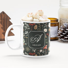 Vinter Botanisk Jul Presente Kaffemugg
