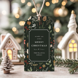 Vinter Botanisk Julfest Presentetikett