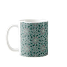 Vinter Botanisk Snöflinga Mugg