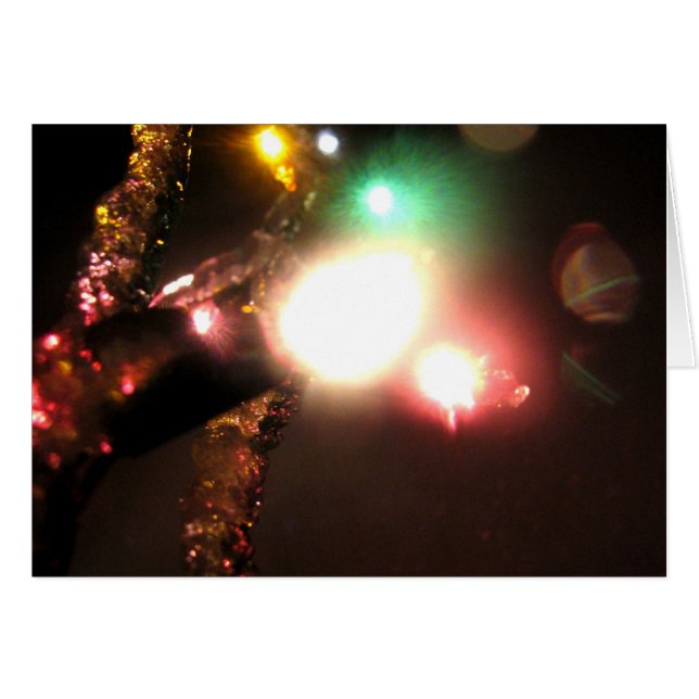 Vinter Bright Hälsningskort (Framsidan Horizontal)