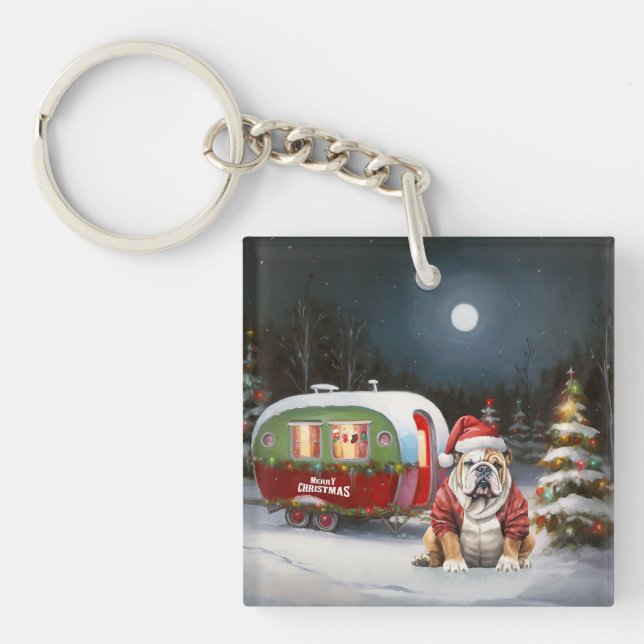 Vinter Bulldog Caravan Juläventyr (Framsidan)