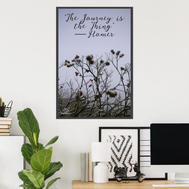 Vinter Burdock Fog Frost by Linandara Poster (Hemmakontoret)