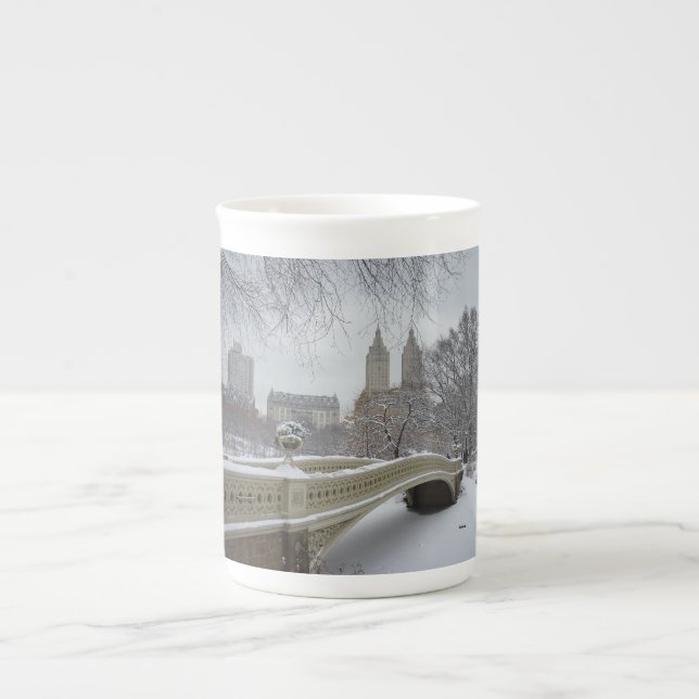 Vinter - Central Park - New York City Benporslin Mugg (Framsidan)