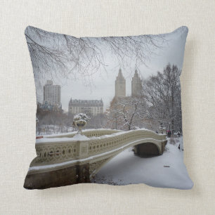 Vinter - Central Park - New York City Kudde