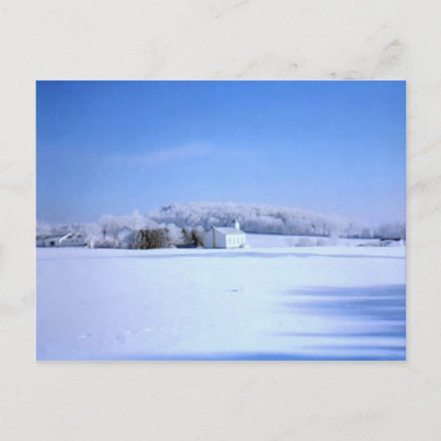 Vinter Church Vykort (Framsida)