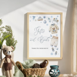 Vinter Clothes Baby Shower Gift Bok Poster
