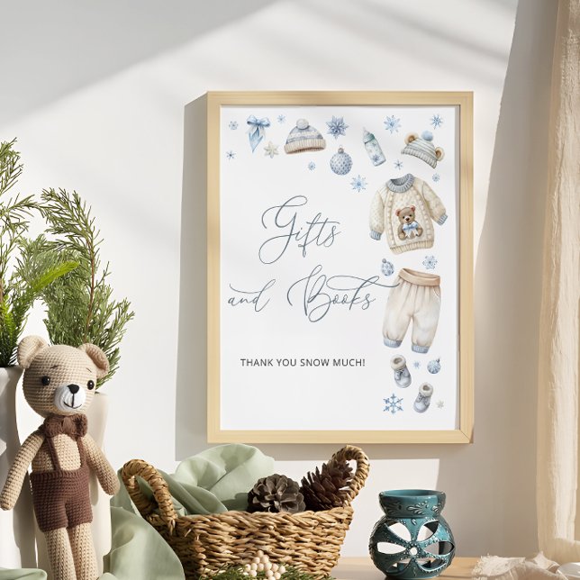 Vinter Clothes Baby Shower Gift Bok Poster (Skapare uppladdad)