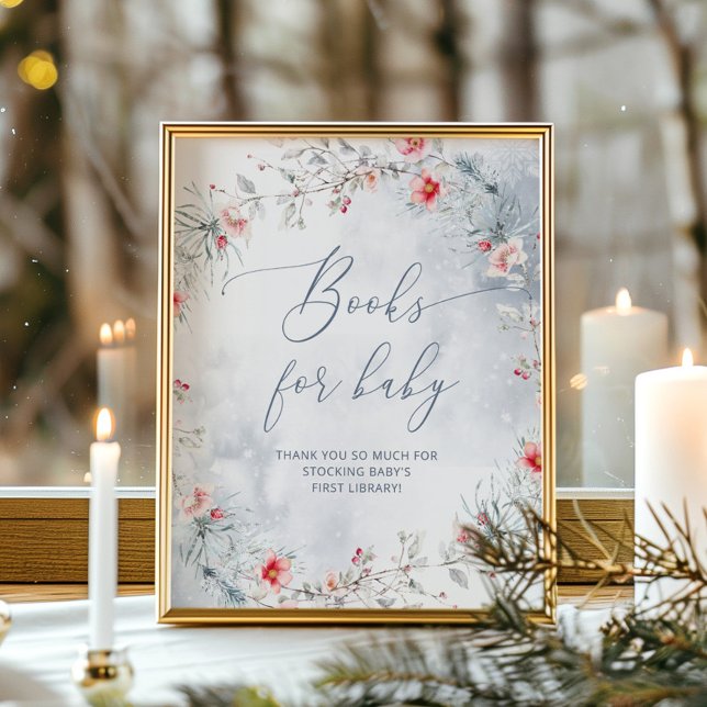 Vinter dammig blå julkrans Barnböcker Poster (Skapare uppladdad)