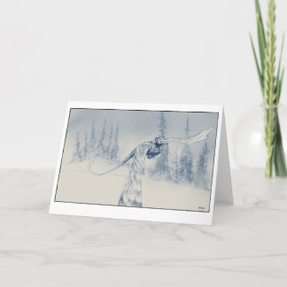Vinter Dragon Helgkort