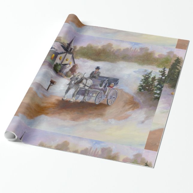 Vinter dröm presentpapper (Utrullad)