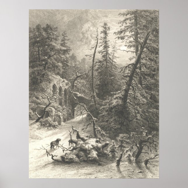 Vinter - Eduard Willmann Finkonstaffisch Poster (Framsidan)