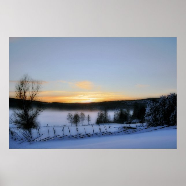 Vinter eftermiddag poster (Framsidan)