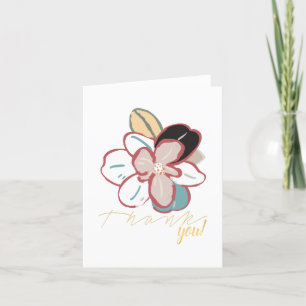 Vinter Enkelt Magnolia Flower Tack Kort