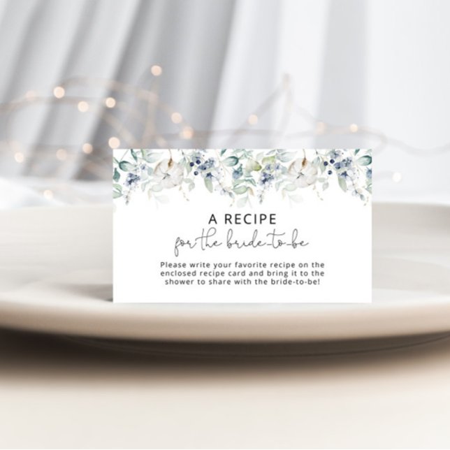 Vinter eucalyptus Recipe för bruden som ska Tilläggskort (Skapare uppladdad)