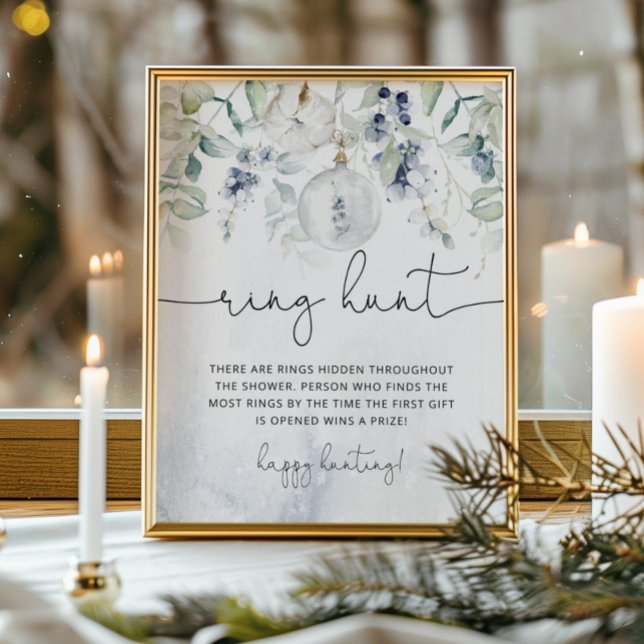 Vinter eukalyptus ring jakt poster (Skapare uppladdad)