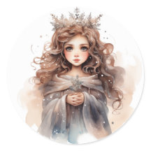 Vinter Fairy jul Stickers