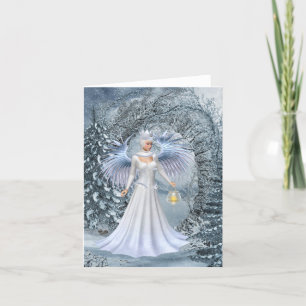 Vinter Fairy Queen... Helgkort