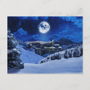 Vinter Fantasy-vykort Vykort