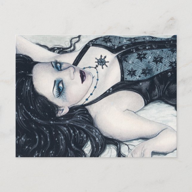 Vinter Fantasy-vykort Vykort (Framsida)