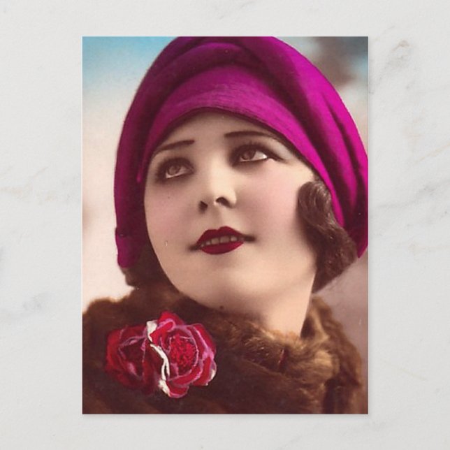 Vinter Fashionable Vykort (Framsida)