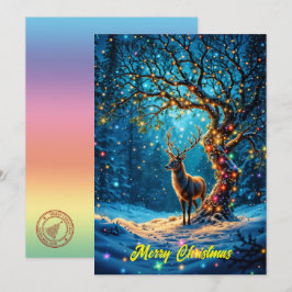 Vinter festlig söt julskogsälg inbjudningar