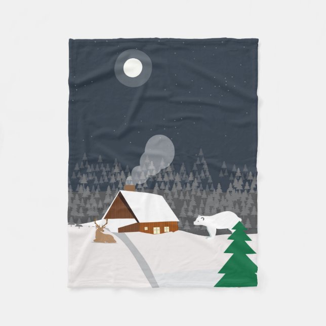 vinter fleecefilt (Framsidan)