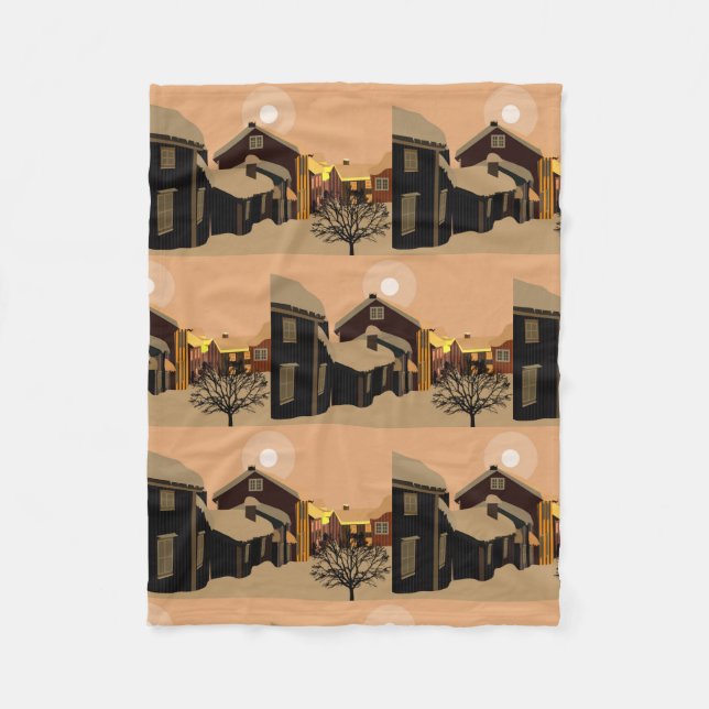 vinter fleecefilt (Framsidan)