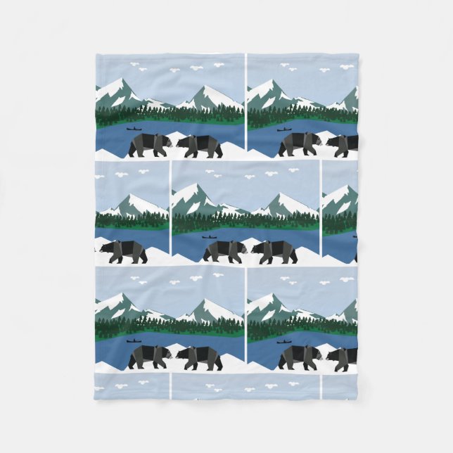 vinter fleecefilt (Framsidan)