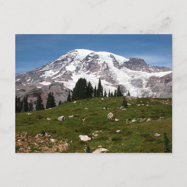 Vinter för bergskidor vykort (Framsida)