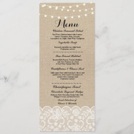 Vinter för snöre för Burlap för Meny