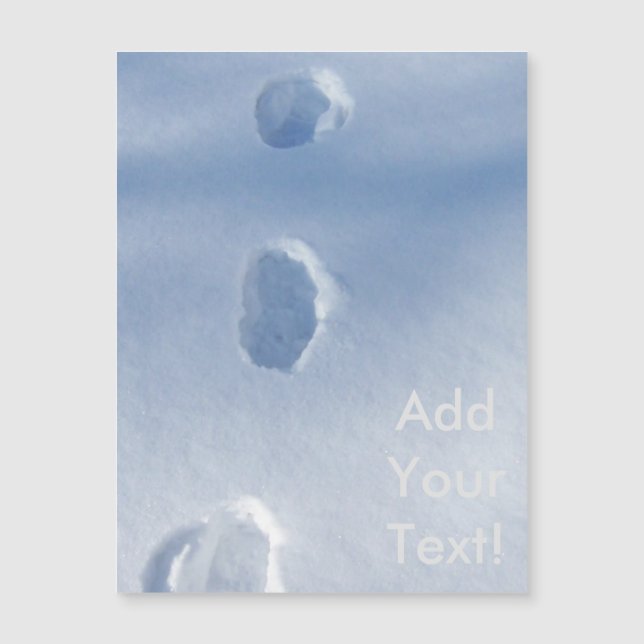 Vinter-fotavtryck i Snö (Framsida)