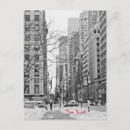 Vinter framför NY Penn Station vykort
