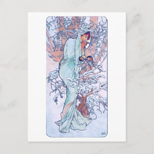Vinter (fyra säsonger), Alphonse Mucha Vykort
