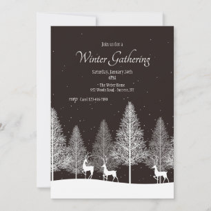 Vinter Gathering Inbjudningar