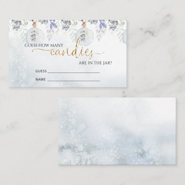 Vinter gissa hur många kartor som kan användas tilläggskort (Fram/baksida)