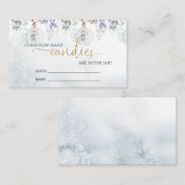 Vinter gissa hur många kartor som kan användas tilläggskort