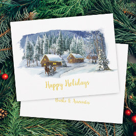 Vinter-Glad helg-julkort Julkort