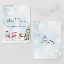 Vinter God Jul Vattenfärg Baby Shower