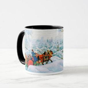 "Vinter". God konst julklapp Mugg