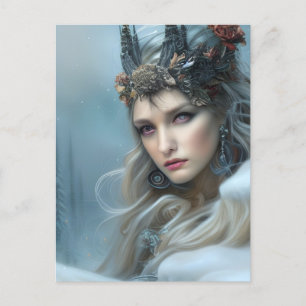 Vinter Goddess vykort