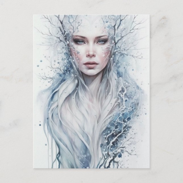 Vinter Goddess vykort (Framsida)