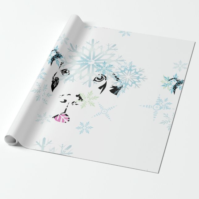 Vinter Grand Danois Presentpapper (Utrullad)