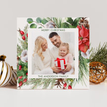 Vinter Greenery Julhälsningar