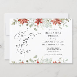 Vinter Greenery natten före rehearsal Middag Inbjudningar