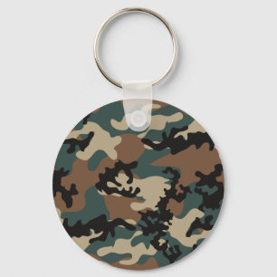 Vinter grönskande Camo Keychain Nyckelring