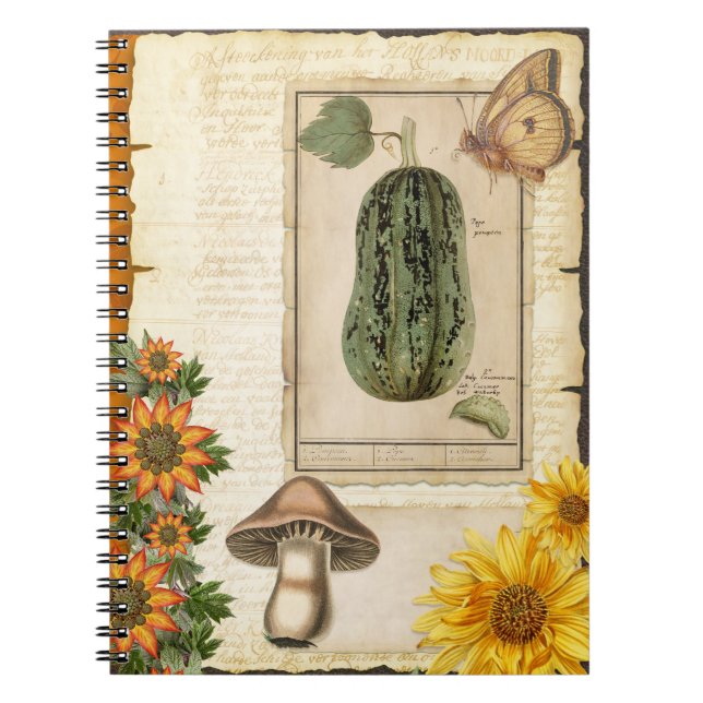 Vinter-Grönt Gourds Anteckningsbok (Framsidan)